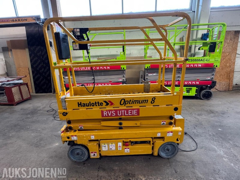 2008 Haulotte Optimum 8 sakselift på batteri / årskontrollert - منصة جومحمولةية: صورة 2 2008 Haulotte Optimum 8 sakselift på batteri / årskontrollert - منصة جومحمولةية: صورة 2