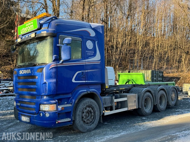 2009 Scania R480 krokbil / 4-akslet / Nylig EU-godkjent - شاحنة برافعة خطافية: صورة 1 2009 Scania R480 krokbil / 4-akslet / Nylig EU-godkjent - شاحنة برافعة خطافية: صورة 1