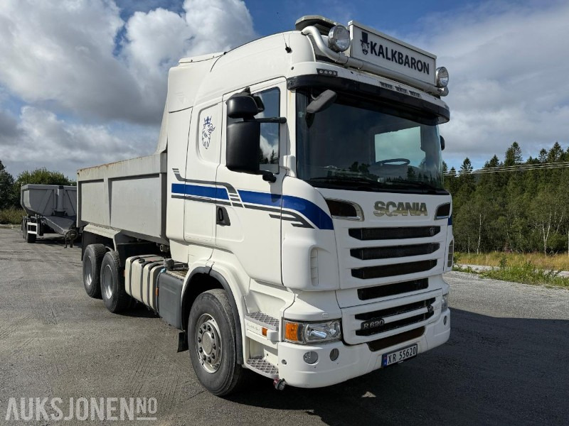 2011 Scania R620 6X4 Tippbil med 2005 Carnehl trippelkjerre - شاحنة قلاب: صورة 2 2011 Scania R620 6X4 Tippbil med 2005 Carnehl trippelkjerre - شاحنة قلاب: صورة 2
