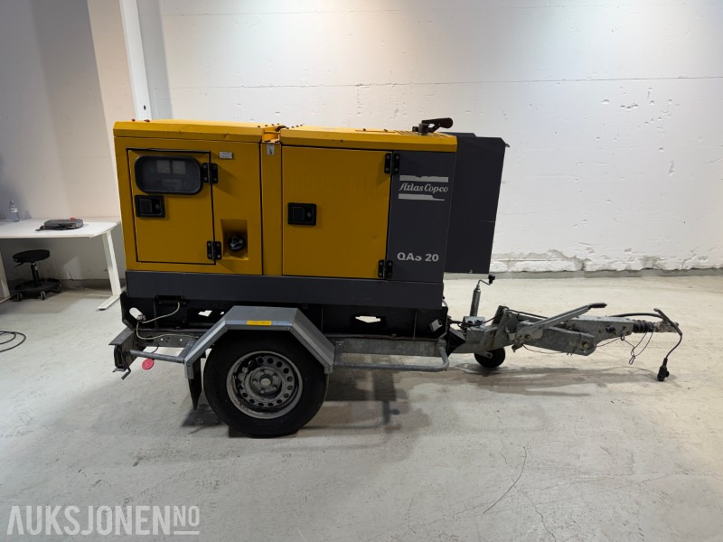 2014 Atlas Copco QAS 20 TR tilhengermontert aggregat - 20 KVA / 16 kW - معدات الانشاءات: صورة 5 2014 Atlas Copco QAS 20 TR tilhengermontert aggregat - 20 KVA / 16 kW - معدات الانشاءات: صورة 5