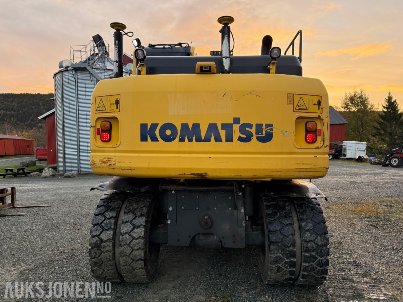 2015 Komatsu PW 160-8 Velutstyrt hjulgraver med Engcon rototilt, Leica GPS og sentralsmøring - حفّار: صورة 4 2015 Komatsu PW 160-8 Velutstyrt hjulgraver med Engcon rototilt, Leica GPS og sentralsmøring - حفّار: صورة 4