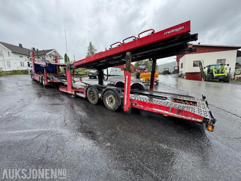 2015 Scania P 450 biltransport med henger / EU-godkjent - شاحنة نقل سيارات شاحنة: صورة 3 2015 Scania P 450 biltransport med henger / EU-godkjent - شاحنة نقل سيارات شاحنة: صورة 3