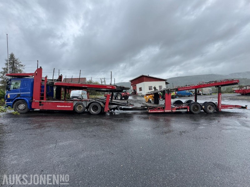 2015 Scania P 450 biltransport med henger / EU-godkjent - شاحنة نقل سيارات شاحنة: صورة 2 2015 Scania P 450 biltransport med henger / EU-godkjent - شاحنة نقل سيارات شاحنة: صورة 2