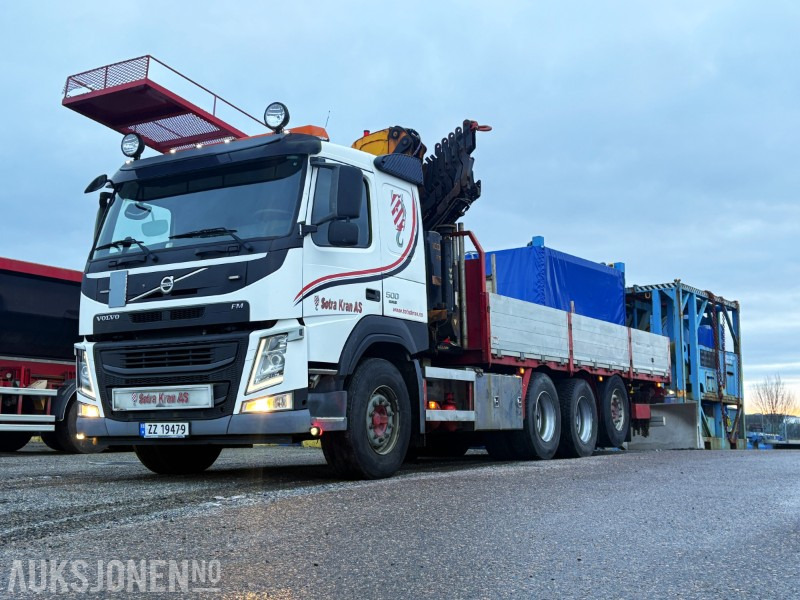 2015 Volvo FM 500 8x4 kranbil - Effer 215/6S kran og ARKA planpåbygg - EU godkjent til 30.09.26 - شاحنة كرين: صورة 1 2015 Volvo FM 500 8x4 kranbil - Effer 215/6S kran og ARKA planpåbygg - EU godkjent til 30.09.26 - شاحنة كرين: صورة 1