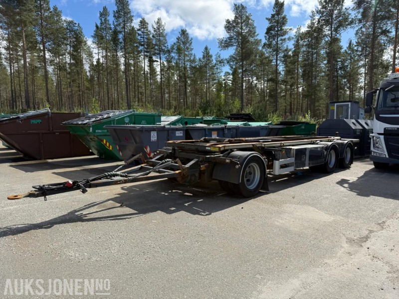 2016 Nor Slep SL-28KT 3-akslet slephenger med krokramme - ناقل حاوية/ مقطورة بحاوية: صورة 1 2016 Nor Slep SL-28KT 3-akslet slephenger med krokramme - ناقل حاوية/ مقطورة بحاوية: صورة 1