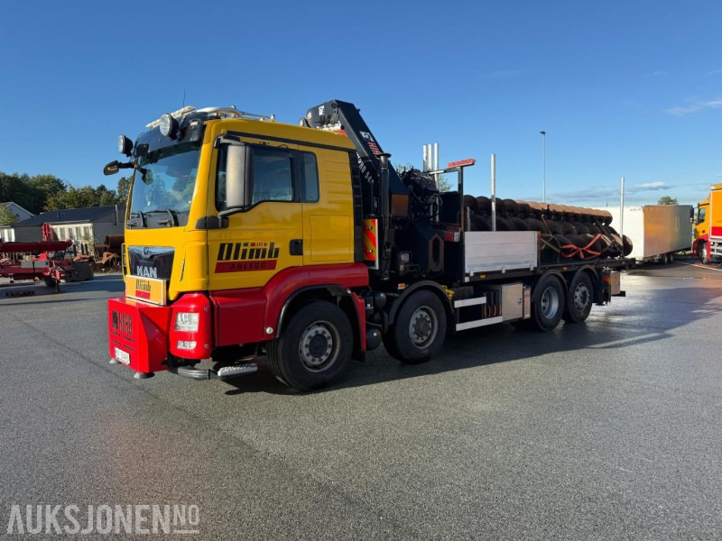 2017 MAN TGS 35.500 KRANBIL M/HIAB X-HIPRO 548 KRAN 8X4 HYDRODRIVE SERVICEHISTORIKK LAV KM. - شاحنة كرين: صورة 3 2017 MAN TGS 35.500 KRANBIL M/HIAB X-HIPRO 548 KRAN 8X4 HYDRODRIVE SERVICEHISTORIKK LAV KM. - شاحنة كرين: صورة 3