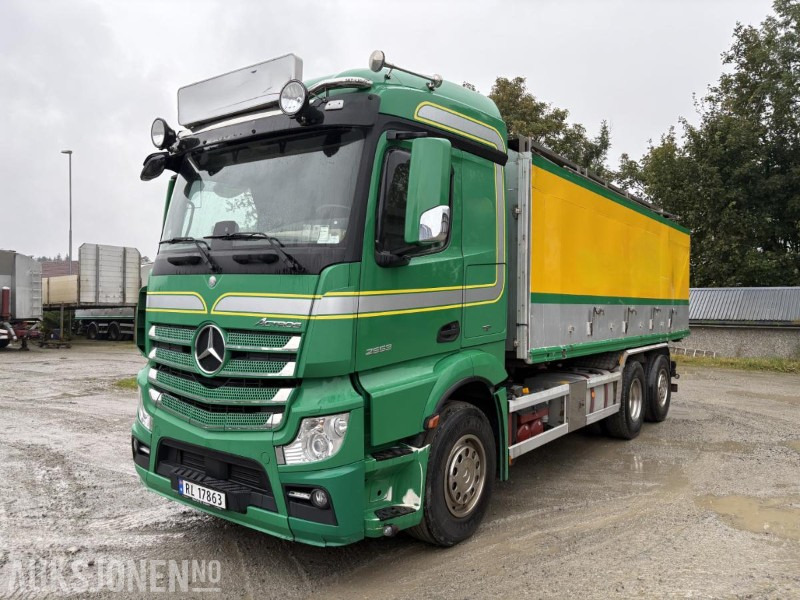 2017 Mercedes-Benz 2553 ACTROS container bil - شاحنة بهيكل معدني للمقصورة: صورة 1 2017 Mercedes-Benz 2553 ACTROS container bil - شاحنة بهيكل معدني للمقصورة: صورة 1