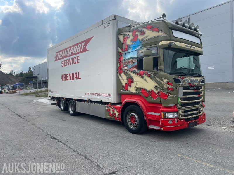 2017 Scania R-580 Ekeriskap m/fullside åpning - شاحنة صندوقية: صورة 1 2017 Scania R-580 Ekeriskap m/fullside åpning - شاحنة صندوقية: صورة 1