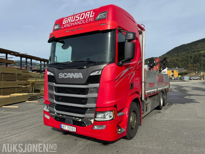 2017 Scania R500 planbil med HMF kran - شاحنة كرين: صورة 4 2017 Scania R500 planbil med HMF kran - شاحنة كرين: صورة 4