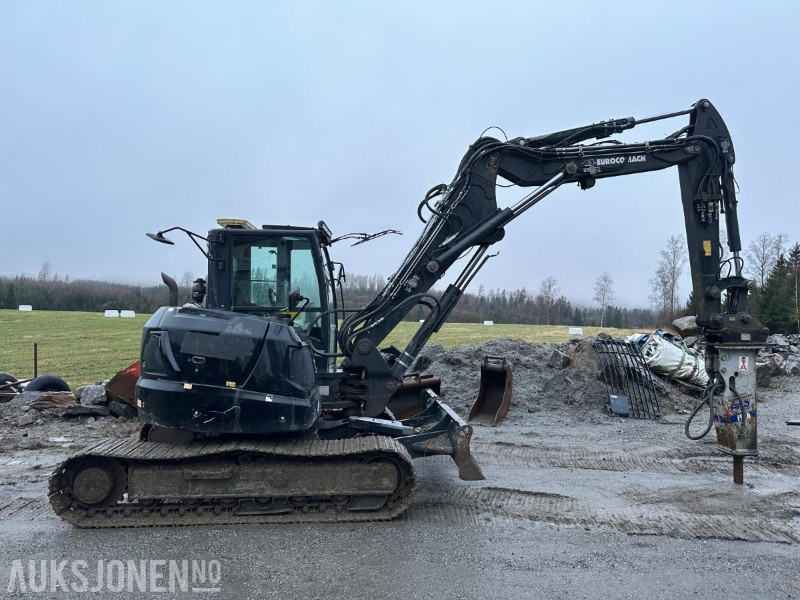 2019 Eurocomach 100TR 10-tonns gravemaskin, S50, 2 skuffer, Pigghammer - حفّار: صورة 4 2019 Eurocomach 100TR 10-tonns gravemaskin, S50, 2 skuffer, Pigghammer - حفّار: صورة 4