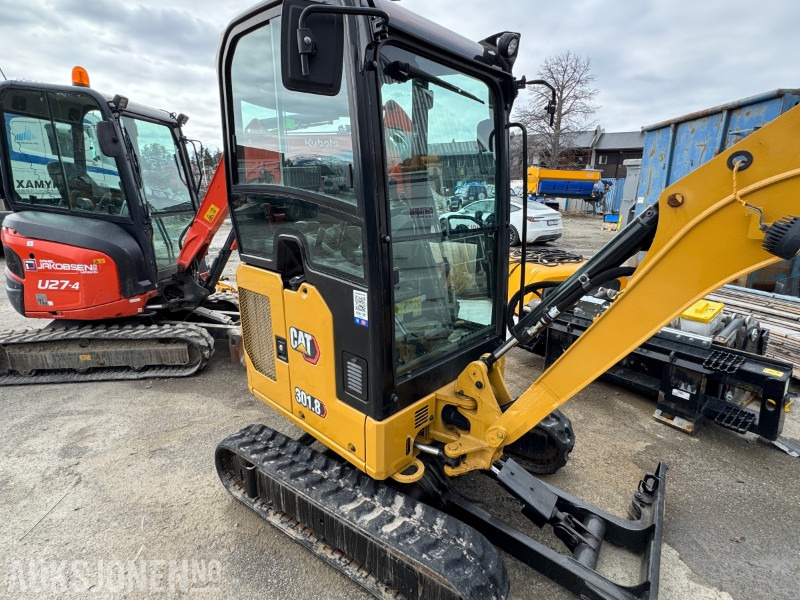 2020 Cat 301.8 Minigraver - 600T - Hyd. Skuffe - Skjær - حفّار: صورة 2 2020 Cat 301.8 Minigraver - 600T - Hyd. Skuffe - Skjær - حفّار: صورة 2