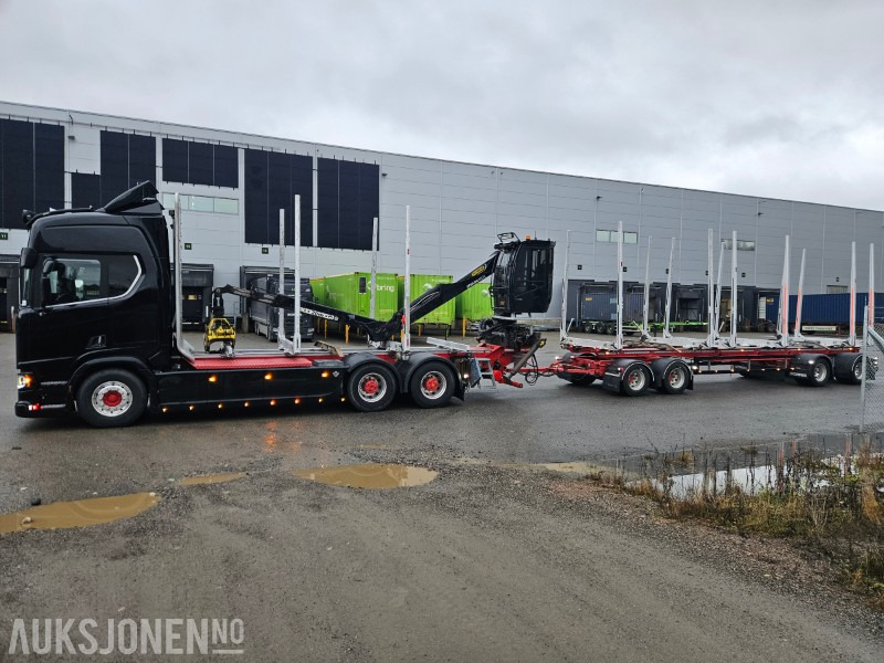 2020 Scania R730 B6x4NB med henger - شاحنة قطع الأشجار, شاحنة كرين: صورة 2 2020 Scania R730 B6x4NB med henger - شاحنة قطع الأشجار, شاحنة كرين: صورة 2