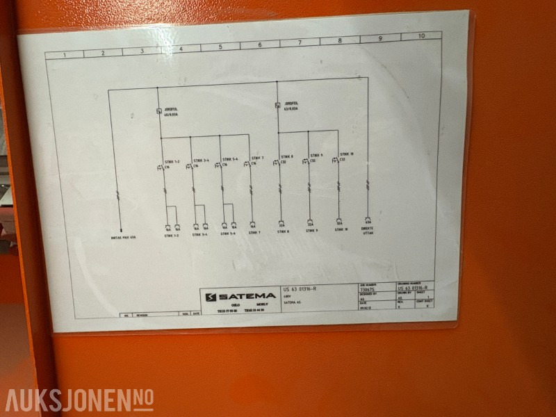 2022 Byggestrømskap Satema 63A 400/230V - 2 stk - معدات الانشاءات: صورة 4 2022 Byggestrømskap Satema 63A 400/230V - 2 stk - معدات الانشاءات: صورة 4