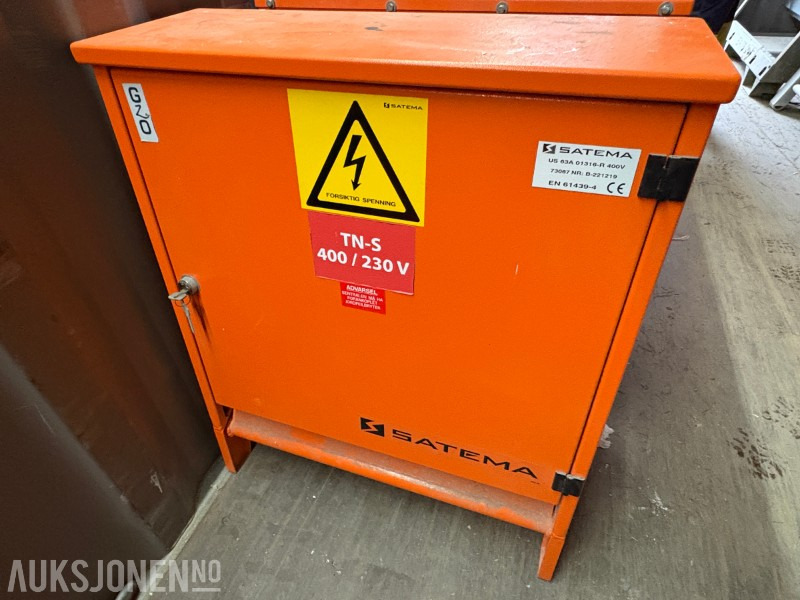 2022 Byggestrømskap Satema 63A 400/230V - 3 stk - معدات الانشاءات: صورة 2 2022 Byggestrømskap Satema 63A 400/230V - 3 stk - معدات الانشاءات: صورة 2