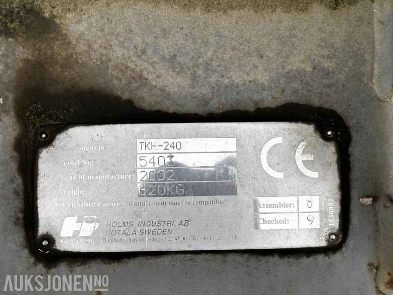 Holms TKH-240 brøyteskjær - ملحق - آلات الإنشاء: صورة 2 Holms TKH-240 brøyteskjær - ملحق - آلات الإنشاء: صورة 2