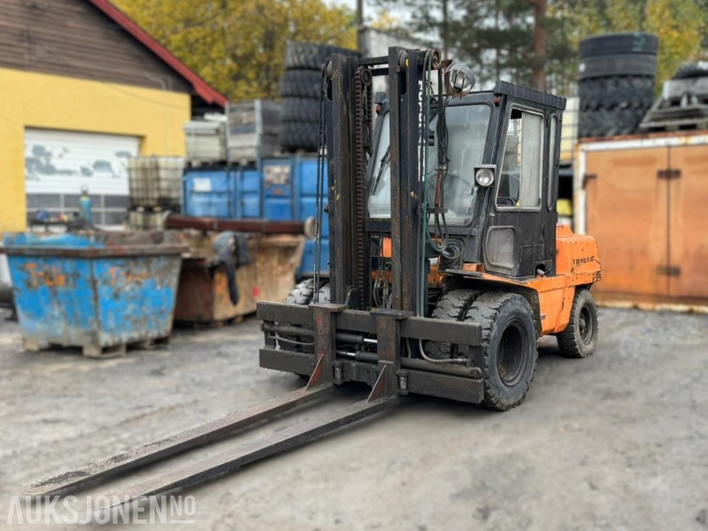Toyota FD 45 gaffeltruck, 4500kg, 3,7m, hydraulisk sideskift - معدات المناولة: صورة 1 Toyota FD 45 gaffeltruck, 4500kg, 3,7m, hydraulisk sideskift - معدات المناولة: صورة 1