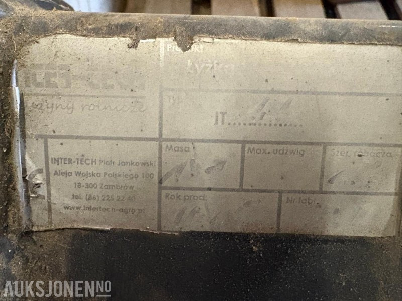 Inter-tech 1,6 meter skuffe - آلات زراعية: صورة 3 Inter-tech 1,6 meter skuffe - آلات زراعية: صورة 3