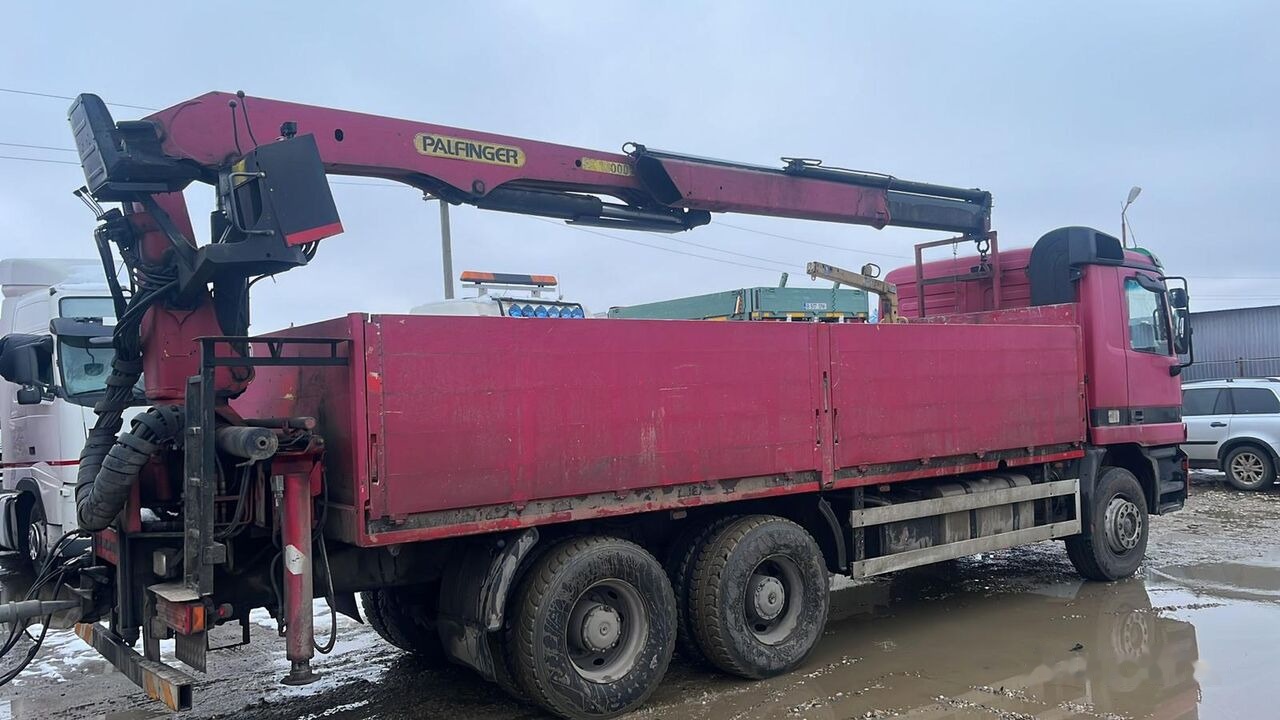 Mercedes-Benz Actros MP1 - شاحنات مسطحة, شاحنة كرين: صورة 4 Mercedes-Benz Actros MP1 - شاحنات مسطحة, شاحنة كرين: صورة 4