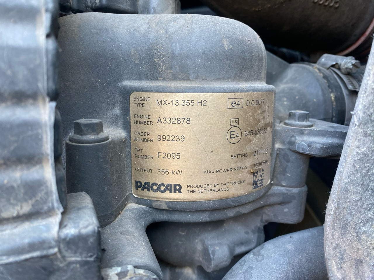 Daf MX-13 355H2 - محرك: صورة 1 Daf MX-13 355H2 - محرك: صورة 1