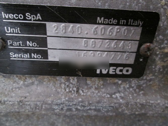 IVECO Daily 2840.6 for IVECO DAILY automobile - صندوق التروس - سيارة: صورة 5 IVECO Daily 2840.6 for IVECO DAILY automobile - صندوق التروس - سيارة: صورة 5