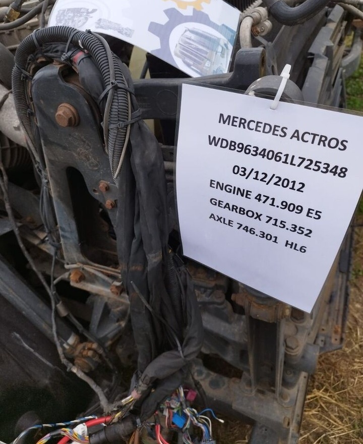 Mercedes-Benz Actros truck - إطار هيكلي/ إطار معدني - شاحنة: صورة 1 Mercedes-Benz Actros truck - إطار هيكلي/ إطار معدني - شاحنة: صورة 1