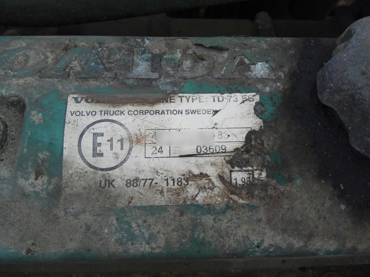 Volvo TD73E Volvo FL7 - محرك - شاحنة: صورة 5 Volvo TD73E Volvo FL7 - محرك - شاحنة: صورة 5