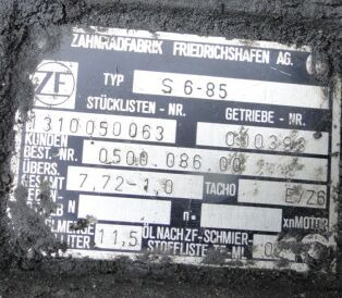 ZF S6-85 1310050063 - صندوق التروس - شاحنة: صورة 2 ZF S6-85 1310050063 - صندوق التروس - شاحنة: صورة 2