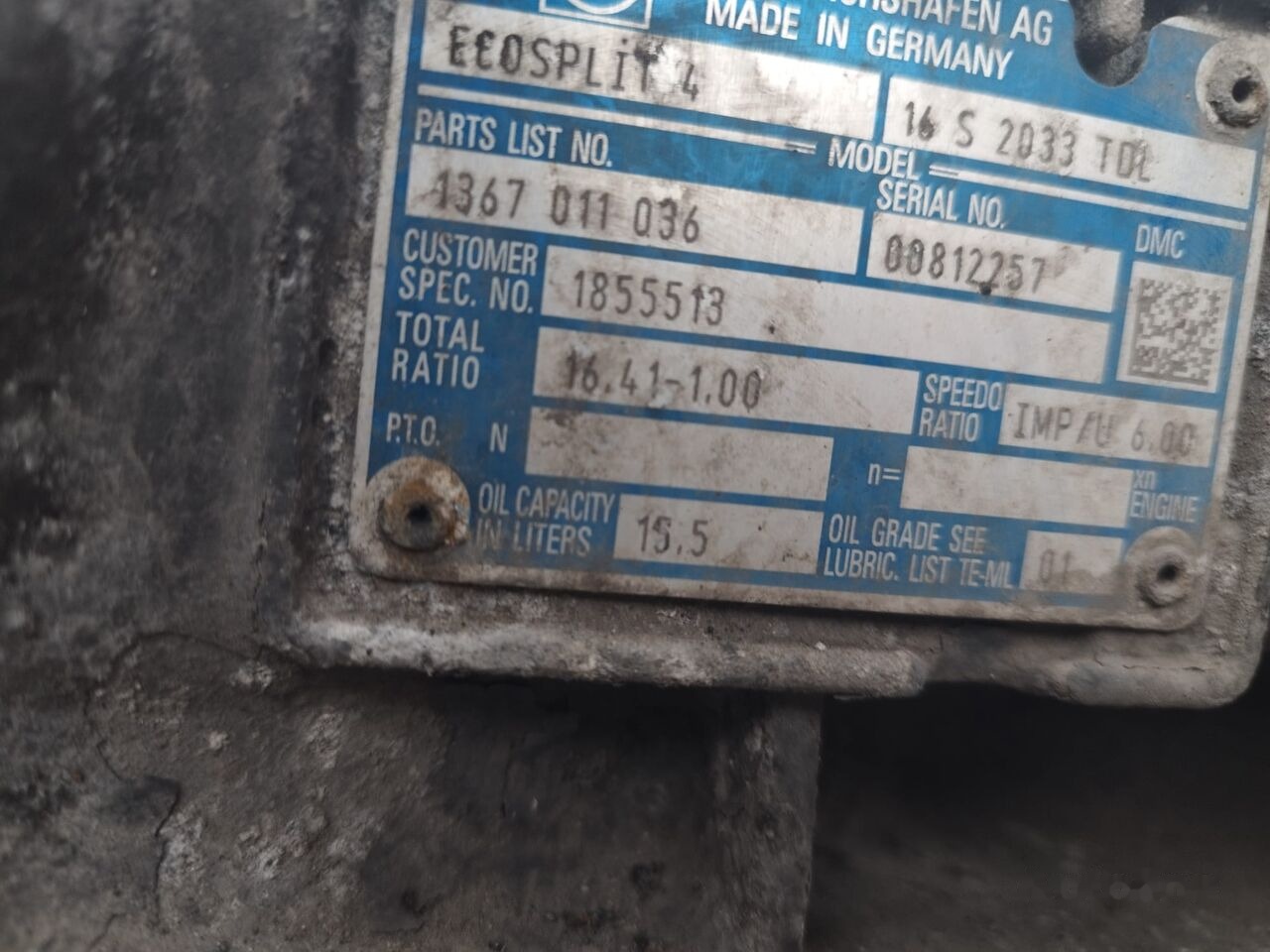 ZF truck - صندوق التروس - شاحنة: صورة 1 ZF truck - صندوق التروس - شاحنة: صورة 1