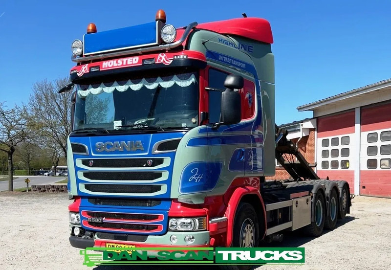 Scania R580 V8 hoglift. Air / Air suspension. - شاحنة برافعة خطافية: صورة 1 Scania R580 V8 hoglift. Air / Air suspension. - شاحنة برافعة خطافية: صورة 1