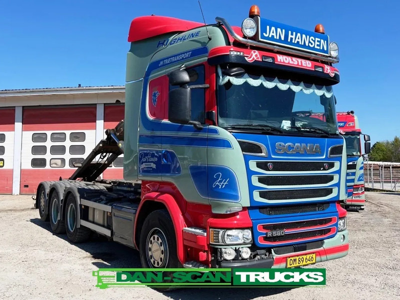 Scania R580 V8 hoglift. Air / Air suspension. - شاحنة برافعة خطافية: صورة 2 Scania R580 V8 hoglift. Air / Air suspension. - شاحنة برافعة خطافية: صورة 2