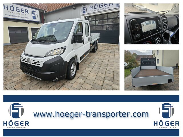 FIAT Ducato 140 DOKA Pritsche 2,9 Meter Klima DAB... - شاحنة توصيل مفتوحة, الشاحنات الصغيرة كابينة مزدوجة: صورة 1 FIAT Ducato 140 DOKA Pritsche 2,9 Meter Klima DAB... - شاحنة توصيل مفتوحة, الشاحنات الصغيرة كابينة مزدوجة: صورة 1