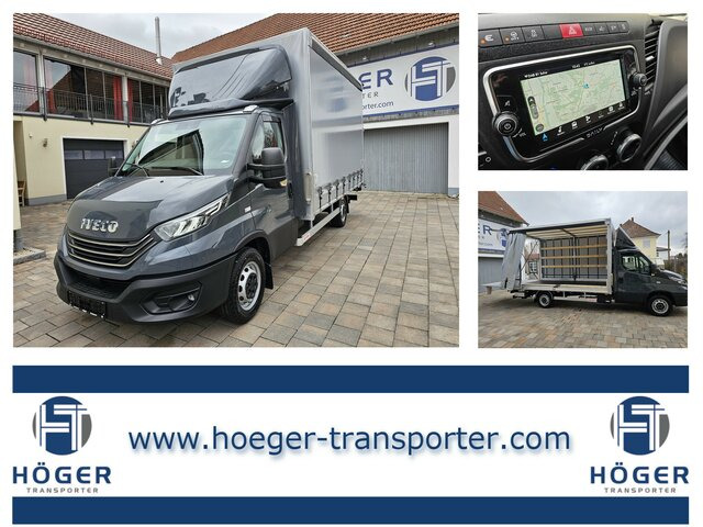 IVECO Daily 35S18 3.0 Pritsche Plane Ladebordwand AHK - شاحنة مغلقة بستائر جانبية: صورة 1 IVECO Daily 35S18 3.0 Pritsche Plane Ladebordwand AHK - شاحنة مغلقة بستائر جانبية: صورة 1