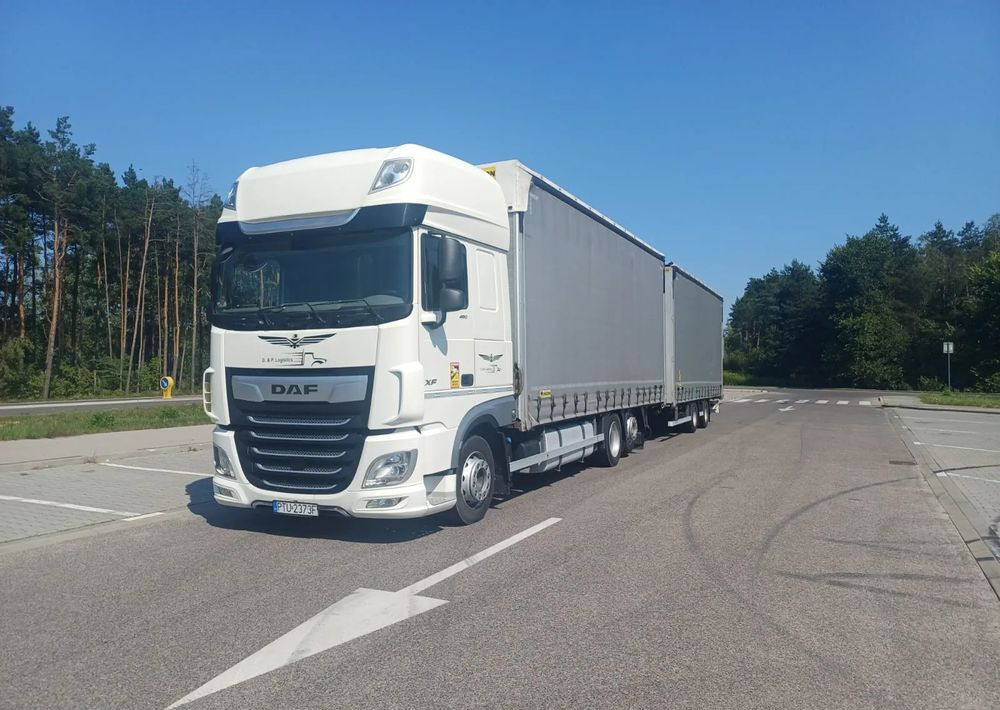 DAF XF 480 SUPER SPACE CAB / ZESTAW TANDEM PRZEJAZDOWY 120 M3 / SSC / ACC /EURO 6 - شاحنة ذات ستائر جانبية: صورة 5 DAF XF 480 SUPER SPACE CAB / ZESTAW TANDEM PRZEJAZDOWY 120 M3 / SSC / ACC /EURO 6 - شاحنة ذات ستائر جانبية: صورة 5