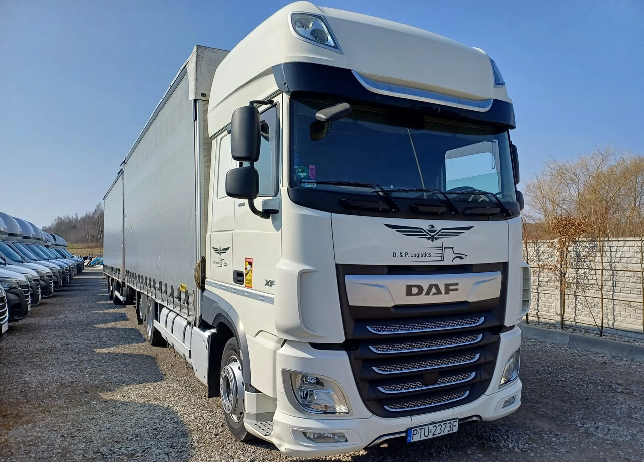 DAF XF 480 SUPER SPACE CAB / ZESTAW TANDEM PRZEJAZDOWY 120m3 - شاحنة ذات ستائر جانبية: صورة 5 DAF XF 480 SUPER SPACE CAB / ZESTAW TANDEM PRZEJAZDOWY 120m3 - شاحنة ذات ستائر جانبية: صورة 5