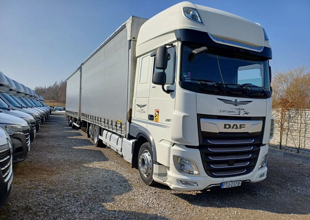 DAF XF 480 SUPER SPACE CAB / ZESTAW TANDEM PRZEJAZDOWY 120m3 - شاحنة ذات ستائر جانبية: صورة 2 DAF XF 480 SUPER SPACE CAB / ZESTAW TANDEM PRZEJAZDOWY 120m3 - شاحنة ذات ستائر جانبية: صورة 2