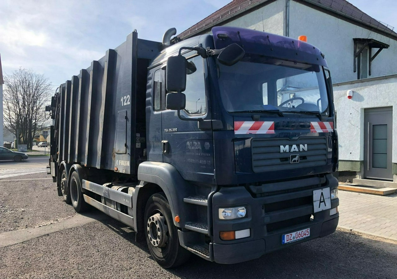 MAN Inny MAN TGA 26.320 Śmieciarka Powerpress 525 FAUN 2008 - شاحنة قمامة: صورة 2 MAN Inny MAN TGA 26.320 Śmieciarka Powerpress 525 FAUN 2008 - شاحنة قمامة: صورة 2