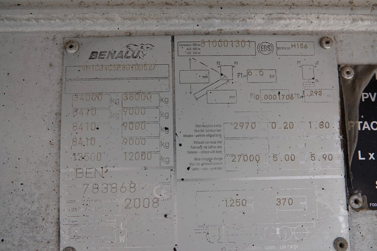 نصف مقطورة قلابة Benalu WYWROTKA / 25 m3 / ALUMINIOWA  /  SAF / SPROWADZ: صورة 19