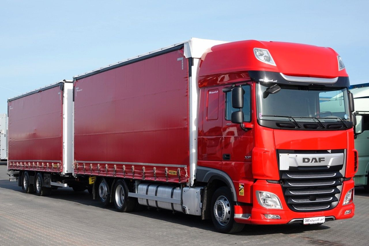 DAF XF 480 / ZESTAW TANDEM / 120 M3 / PRZEJAZDOWY / - شاحنة ذات ستائر جانبية: صورة 1 DAF XF 480 / ZESTAW TANDEM / 120 M3 / PRZEJAZDOWY / - شاحنة ذات ستائر جانبية: صورة 1