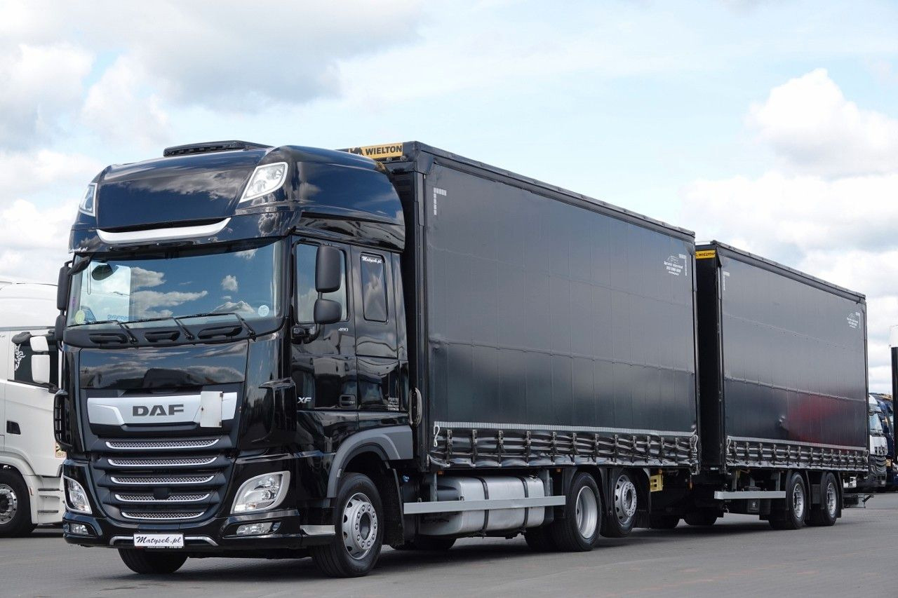 DAF XF 480 / ZESTAW TANDEM / 120 M3 / PRZEJAZDOWY / - شاحنة ذات ستائر جانبية: صورة 1 DAF XF 480 / ZESTAW TANDEM / 120 M3 / PRZEJAZDOWY / - شاحنة ذات ستائر جانبية: صورة 1