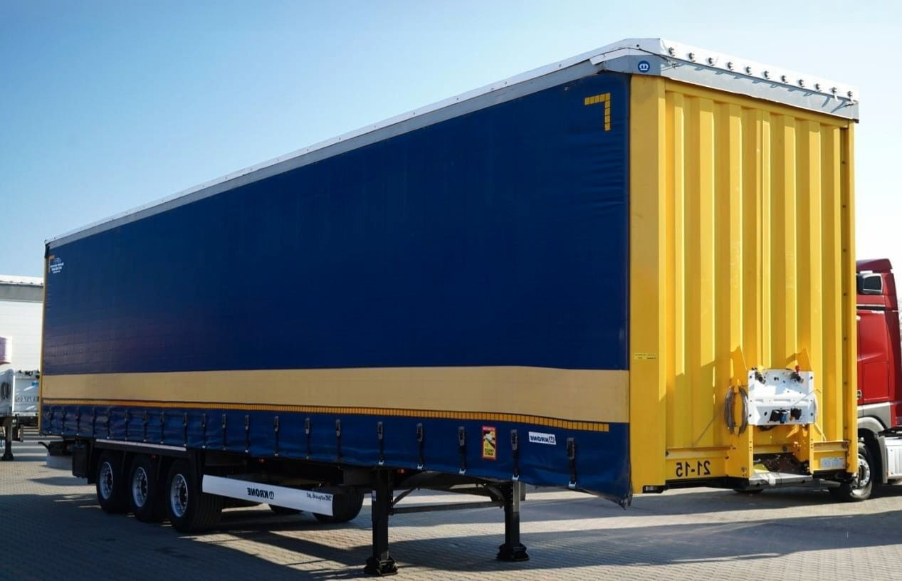 Krone FIRANKA / MEGA / DACH PODNOSZONY / LOW DECK - نصف مقطورة بستائر جانبية: صورة 1 Krone FIRANKA / MEGA / DACH PODNOSZONY / LOW DECK - نصف مقطورة بستائر جانبية: صورة 1