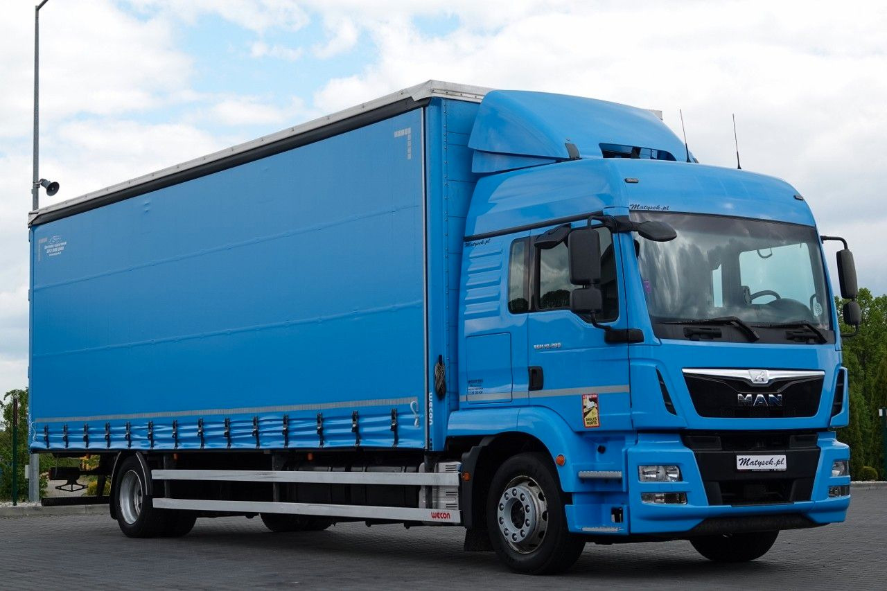 MAN TGM 18.290 / 6x2 / FIRANKA - 8,9 m / SOLÓWKA / - شاحنة ذات ستائر جانبية: صورة 4 MAN TGM 18.290 / 6x2 / FIRANKA - 8,9 m / SOLÓWKA / - شاحنة ذات ستائر جانبية: صورة 4