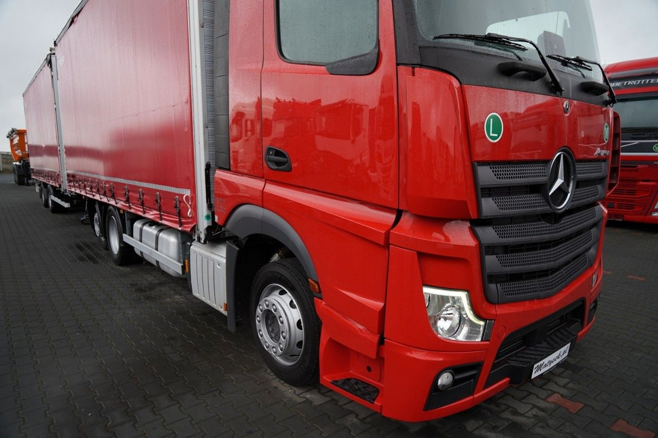 Mercedes-Benz ACTROS 2545 / ZESTAW TANDEM 120 M3 / PRZEJAZDOWY - شاحنة ذات ستائر جانبية: صورة 5 Mercedes-Benz ACTROS 2545 / ZESTAW TANDEM 120 M3 / PRZEJAZDOWY - شاحنة ذات ستائر جانبية: صورة 5