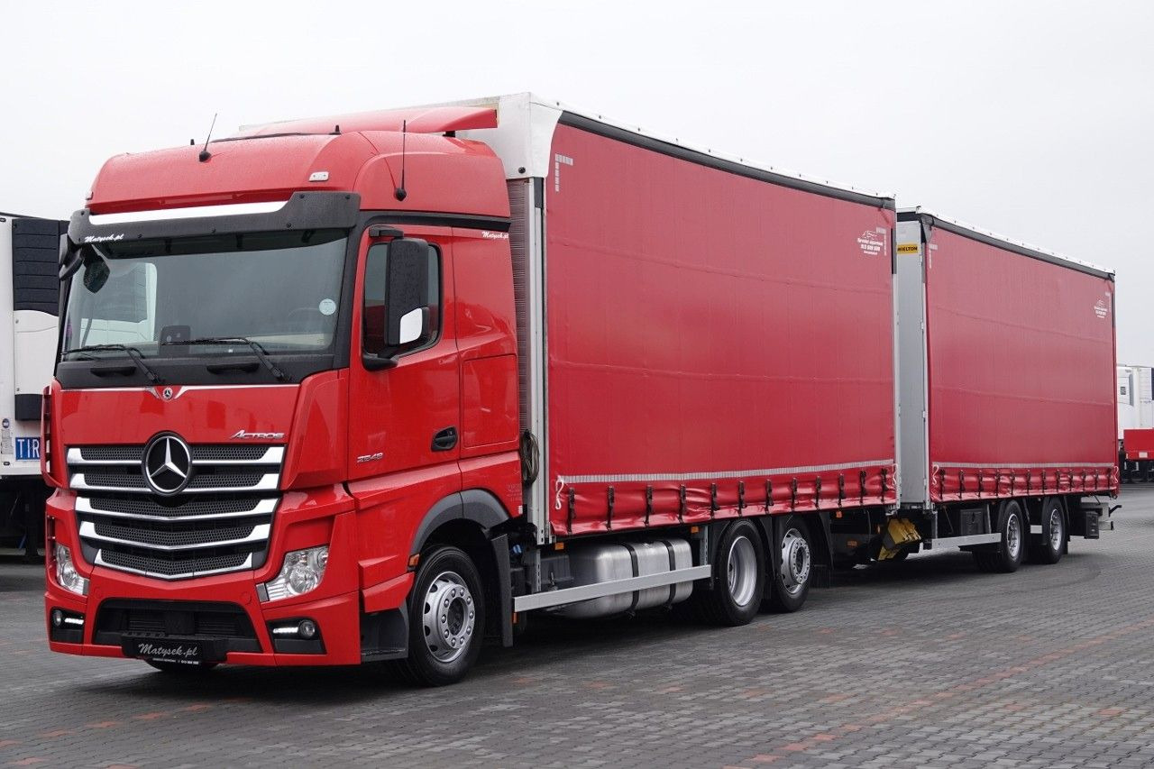 Mercedes-Benz ACTROS 2548 / ZESTAW TANDEM 120 M3 / PRZEJAZDOWY - شاحنة ذات ستائر جانبية: صورة 5 Mercedes-Benz ACTROS 2548 / ZESTAW TANDEM 120 M3 / PRZEJAZDOWY - شاحنة ذات ستائر جانبية: صورة 5