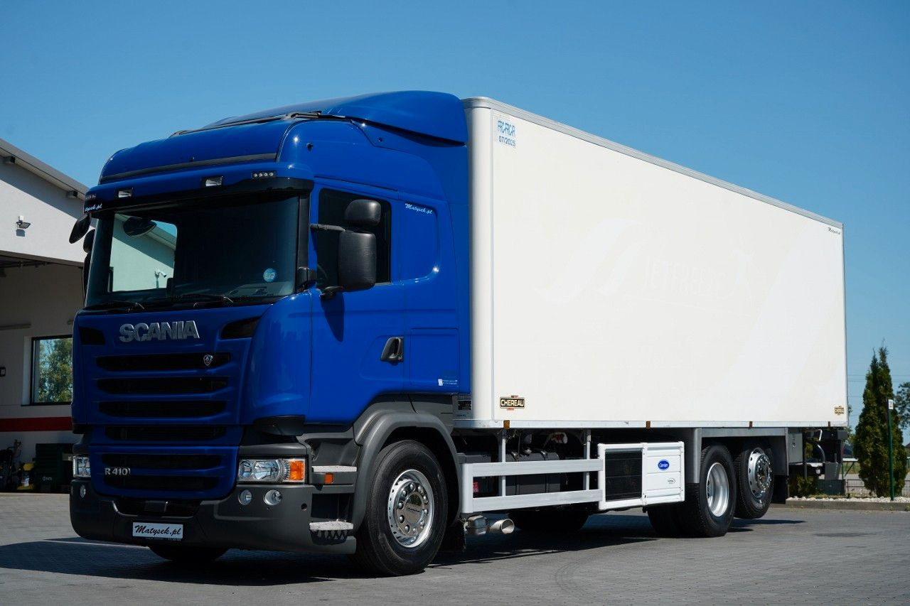 Scania R 410 / 6X2 / CHŁODNIA / SOLÓWKA / Agregat CARRI - شاحنة ذات مبرد: صورة 4 Scania R 410 / 6X2 / CHŁODNIA / SOLÓWKA / Agregat CARRI - شاحنة ذات مبرد: صورة 4