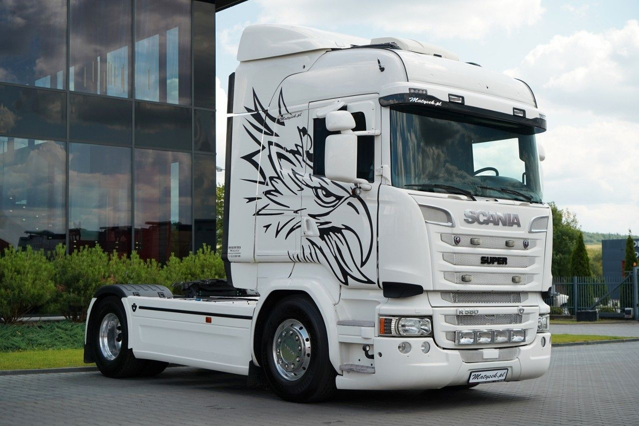 Scania R 580 / V8 / RETARDER / CAŁA NA PODUSZKACH - رأس تريلا: صورة 1 Scania R 580 / V8 / RETARDER / CAŁA NA PODUSZKACH - رأس تريلا: صورة 1