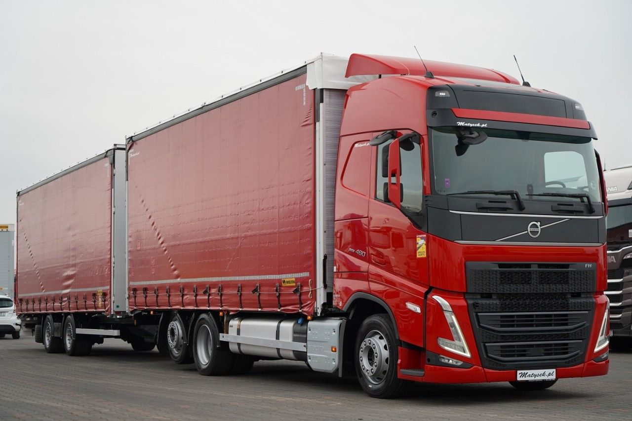 Volvo FH 460 / ZESTAW TANDEM / 120 M3 / PRZEJAZDOWY / - شاحنة ذات ستائر جانبية: صورة 1 Volvo FH 460 / ZESTAW TANDEM / 120 M3 / PRZEJAZDOWY / - شاحنة ذات ستائر جانبية: صورة 1