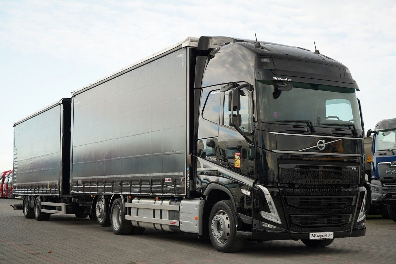 Volvo FH 500 / I-SAVE / XL / ZESTAW TANDEM PRZEJAZDOWY - شاحنة ذات ستائر جانبية: صورة 4 Volvo FH 500 / I-SAVE / XL / ZESTAW TANDEM PRZEJAZDOWY - شاحنة ذات ستائر جانبية: صورة 4
