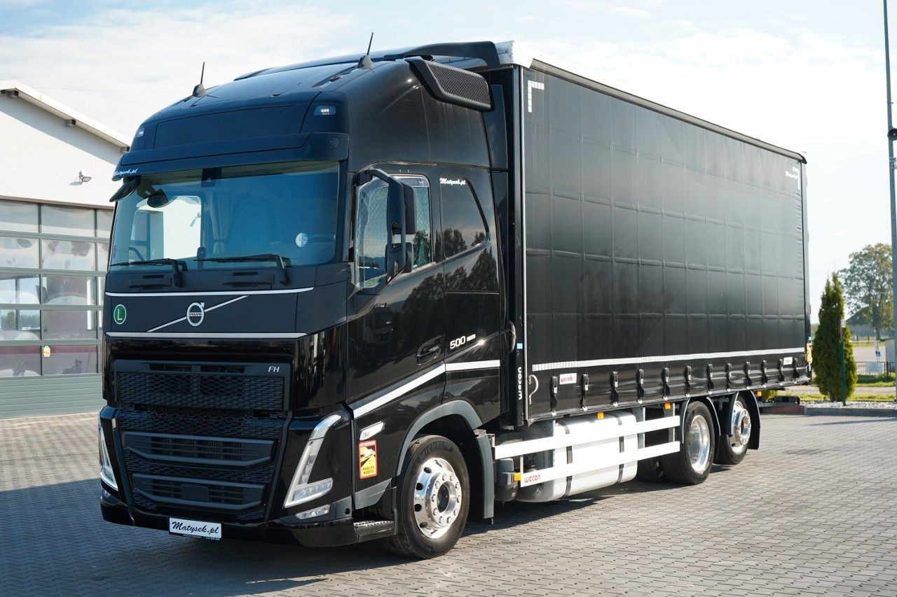 Volvo FH 500 / MEGA / ZESTAW TANDEM PRZEJAZDOWY 120 M3 - شاحنة ذات ستائر جانبية: صورة 2 Volvo FH 500 / MEGA / ZESTAW TANDEM PRZEJAZDOWY 120 M3 - شاحنة ذات ستائر جانبية: صورة 2