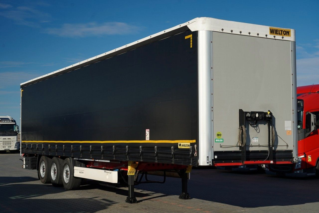 Wielton FIRANKA STANDARD / MULDA DO STALI - 9 M / OŚ POD - نصف مقطورة بستائر جانبية: صورة 1 Wielton FIRANKA STANDARD / MULDA DO STALI - 9 M / OŚ POD - نصف مقطورة بستائر جانبية: صورة 1