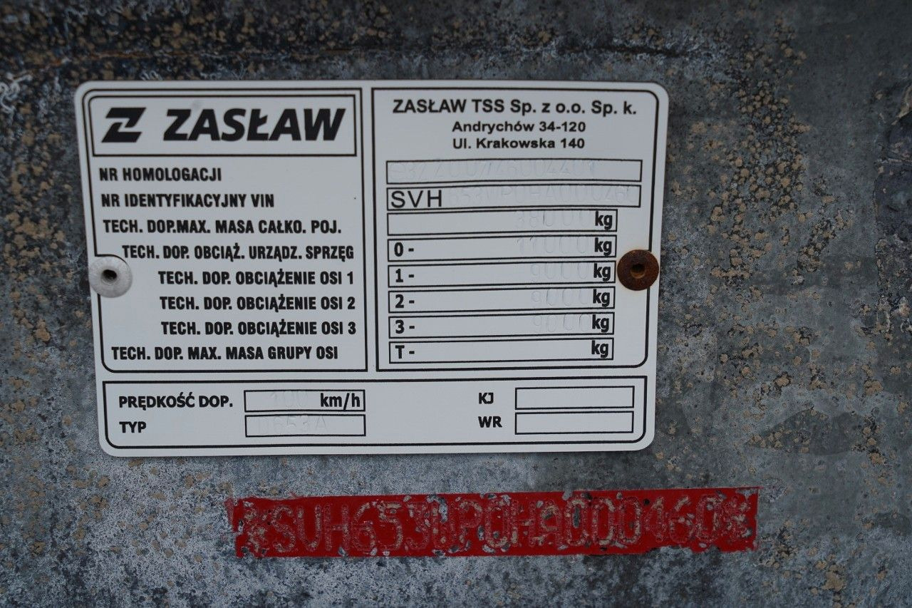 نصف مقطورة قلابة ZASŁAW WYWROTKA 27 m3 / STALOWA / HP / RYNNA / 2017 rok: صورة 19 نصف مقطورة قلابة ZASŁAW WYWROTKA 27 m3 / STALOWA / HP / RYNNA / 2017 rok: صورة 19